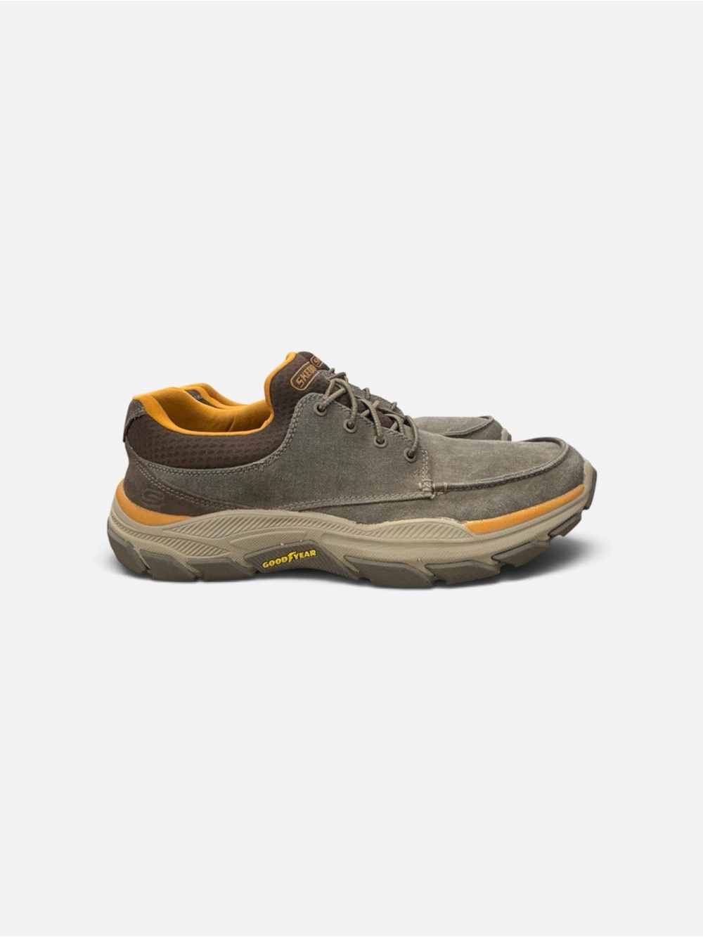 Skechers Relaxed Fit Respected Loleto Men 10.5 Brown Slip On Shoes Goodyear